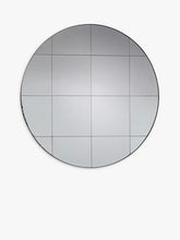 Gallery Direct Boxley Round Metal Frame Mirror, 100cm, Silver