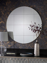 Gallery Direct Boxley Round Metal Frame Mirror, 100cm, Silver