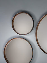 Gallery Direct Reading Round Metal Frame Mirrors, Set of 4, 30.5cm, Bronze