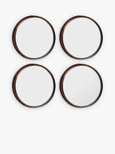 Gallery Direct Reading Round Metal Frame Mirrors, Set of 4, 30.5cm, Bronze