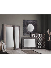 Gallery Direct Baliya Square Cut-Out Geometric Wall Mirror, 120 x 120cm, Black