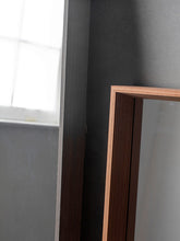 Gallery Direct Comet Long Rectangular Wood Frame Wall Mirror, 142.5 x 53cm, Natural