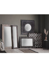 Gallery Direct Chandi Rectangular Carved Frame Wall Mirror, 180 x 90cm, Natural