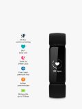 Fitbit Inspire 2, Health and Fitness Tracker with Heart Rate Monitor, Black/Black