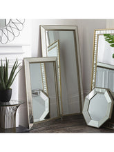 Gallery Direct Fresno Rectangular Frame Wall Mirror, 111.5 x 81cm, Gold