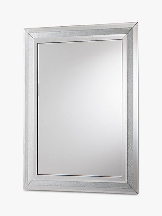 Gallery Direct Wynton Rectangular Bevelled Glass Wall Mirror, 97 x 71cm, Clear