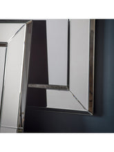 Gallery Direct Vienna Rectangular Bevelled Glass Frame Wall Mirror, 106 x 80cm, Clear