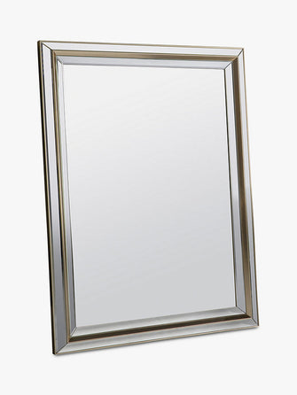 Gallery Direct Vogue Rectangular Frame Wall Mirror, 101 x 75cm, Gold