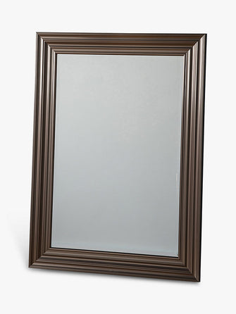 Gallery Direct Erskine Rectangular Frame Wall Mirror, 110 x 80.5cm, Pewter