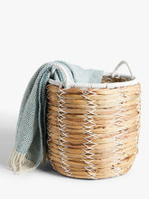 John LewisWater Hyacinth and White Rope Basket