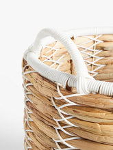 John LewisWater Hyacinth and White Rope Basket