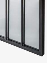 John LewisModern Arch Window Metal Frame Indoor/Outdoor Wall Mirror, 139 x 64cm, Black