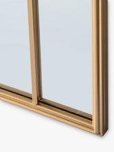 John LewisArch Window Metal Frame Indoor/Outdoor Wall Mirror, 115 x 50cm, Gold