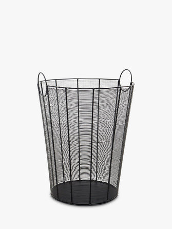 Ivyline Mesh Log Basket, Black