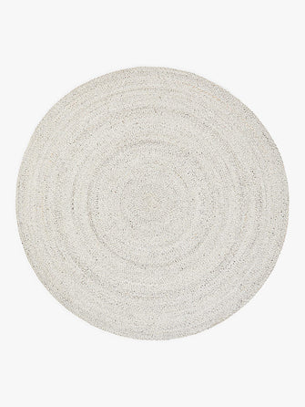 John LewisBraided Round Performance Rug, Dia. 200 cm, Marl Grey