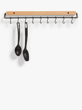 John LewisBeech Wood Wall-Mounted Kitchen Utensil Rack, 10 Hook