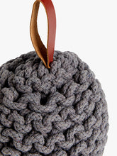 John LewisModern Country Chunky Knit Doorstop, Grey