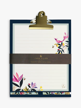 Sara Miller Magnetic Clipboard Pad & Pencil