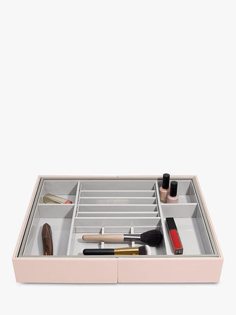 Stackers Cosmetic Slider Storage Tray, Blush Pink