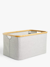 John LewisWater Repellent Bamboo Storage Basket , Grey