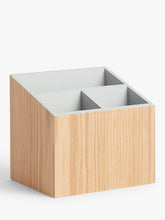 John LewisMDF Pen Holder, Natural / Grey