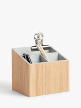 John LewisMDF Pen Holder, Natural / Grey