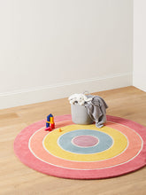 little home at John Lewis Rainbow Rug, Multi, Dia.150cm