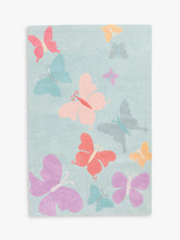 little home at John Lewis Butterflies Children's Rug, Multi, L170 x W110cm