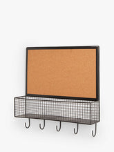 John Lewis ANYDAYANYDAY Metal Cork Board Shelf Coat Rack