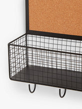 John Lewis ANYDAYANYDAY Metal Cork Board Shelf Coat Rack