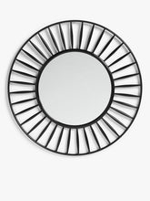 John LewisSpindle Round Wall Mirror, 100cm, Black