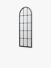 John LewisMetal Frame Arched Wall Mirror, 153 x 60cm, Black