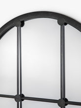 John LewisMetal Frame Arched Wall Mirror, 153 x 60cm, Black