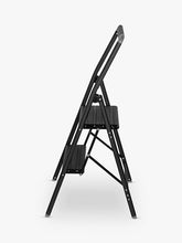 Wenko Folding Step Ladder, Black, 2 Tier