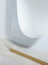 Deknudt Mirrors Obu Rectangular Full-Length Leaner/Wall Mirror, 178 x 71cm, Clear/Gold