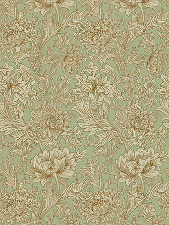 Morris & Co. Chrysanthemum Toile Wallpaper, DCMW216861