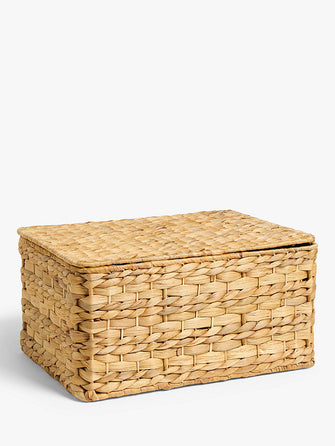 John Lewis ANYDAYWater Hyacinth Lidded Storage Basket