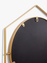 John Lewis + Swoon Beauvoir Hexagon Metal Frame Wall Mirror, 75 x 65cm, Gold