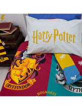 Harry Potter Reversible Duvet Cover and Pillowcase Set, Single, Multi