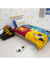 Harry Potter Reversible Duvet Cover and Pillowcase Set, Single, Multi