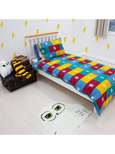 Harry Potter Reversible Duvet Cover and Pillowcase Set, Single, Multi