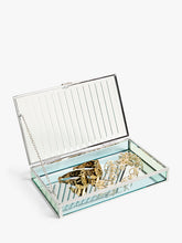 John LewisGlass Mirror Jewellery Box