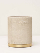 Truly Shagreen Storage Pot, Ivory