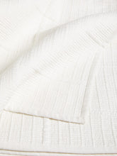 John LewisGrid Quilted Bedspread, White