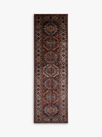 Gooch Oriental Supreme Kazak Rug, Red, L275 x W82 cm