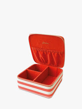 Joules Square Floral Stripe Jewellery Box