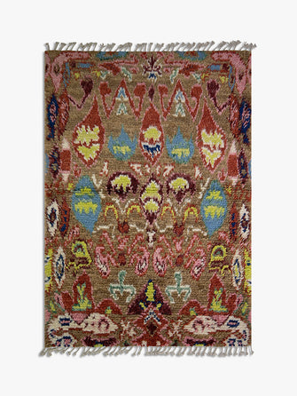 Gooch Oriental Berber Style Rug, Brown/Multi, L185 x W131 cm