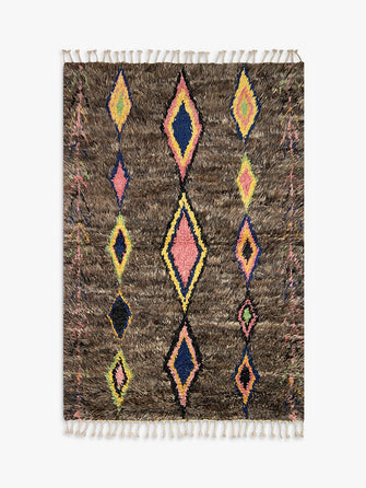 Gooch Oriental Berber Style Rug, Grey/Multi, L187 x W132 cm