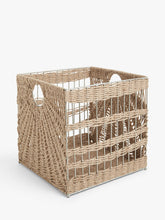 John LewisMetal and Jute Square Storage Basket, Natural