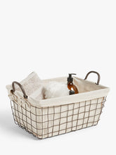 John LewisMetal Grid Basket with Liner, Large